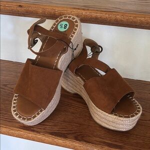 Women's Tan Espadrille Wedges